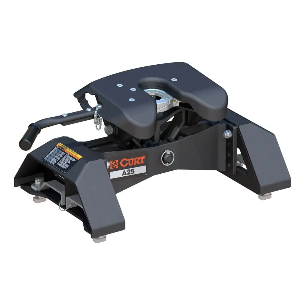 CURT A25 5th Wheel Hitch | 16093 | Silverado/Sierra 2500/3500 HD 8' Bed Puck System | 25K