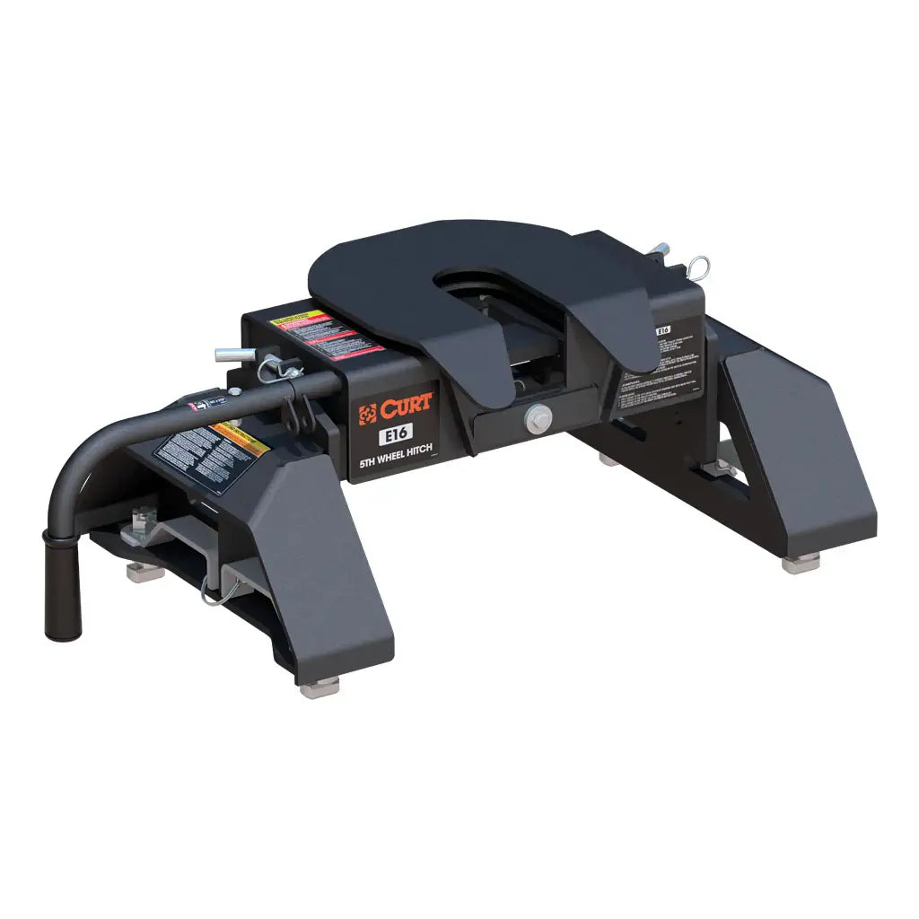 CURT E16 5th Wheel Hitch | 16097 | Silverado/Sierra 2500/3500 HD 8' Bed Puck System | 16K