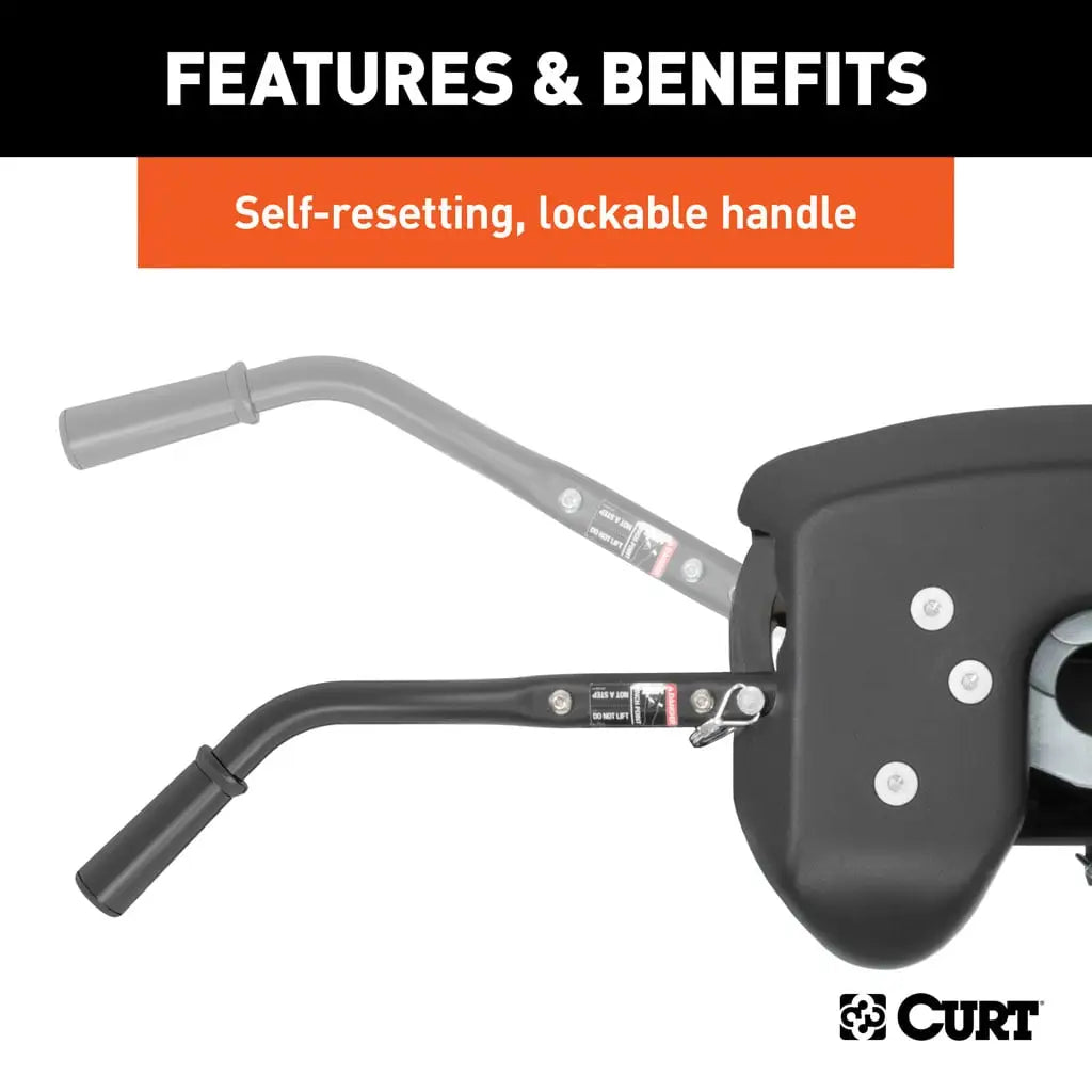 CURT A16 5th Wheel Hitch | 16120 | 16K | Industry-Standard Rails Mount