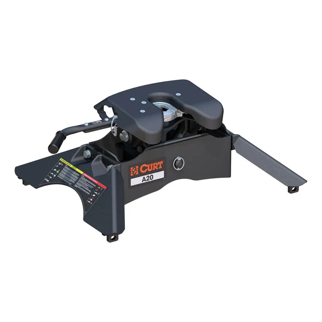 CURT A20 5th Wheel Hitch | 16140 | 20K | Industry-Standard Rails Mount