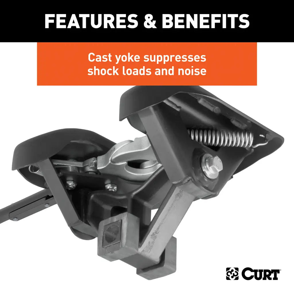 CURT A20 5th Wheel Hitch | 16140 | 20K | Industry-Standard Rails Mount
