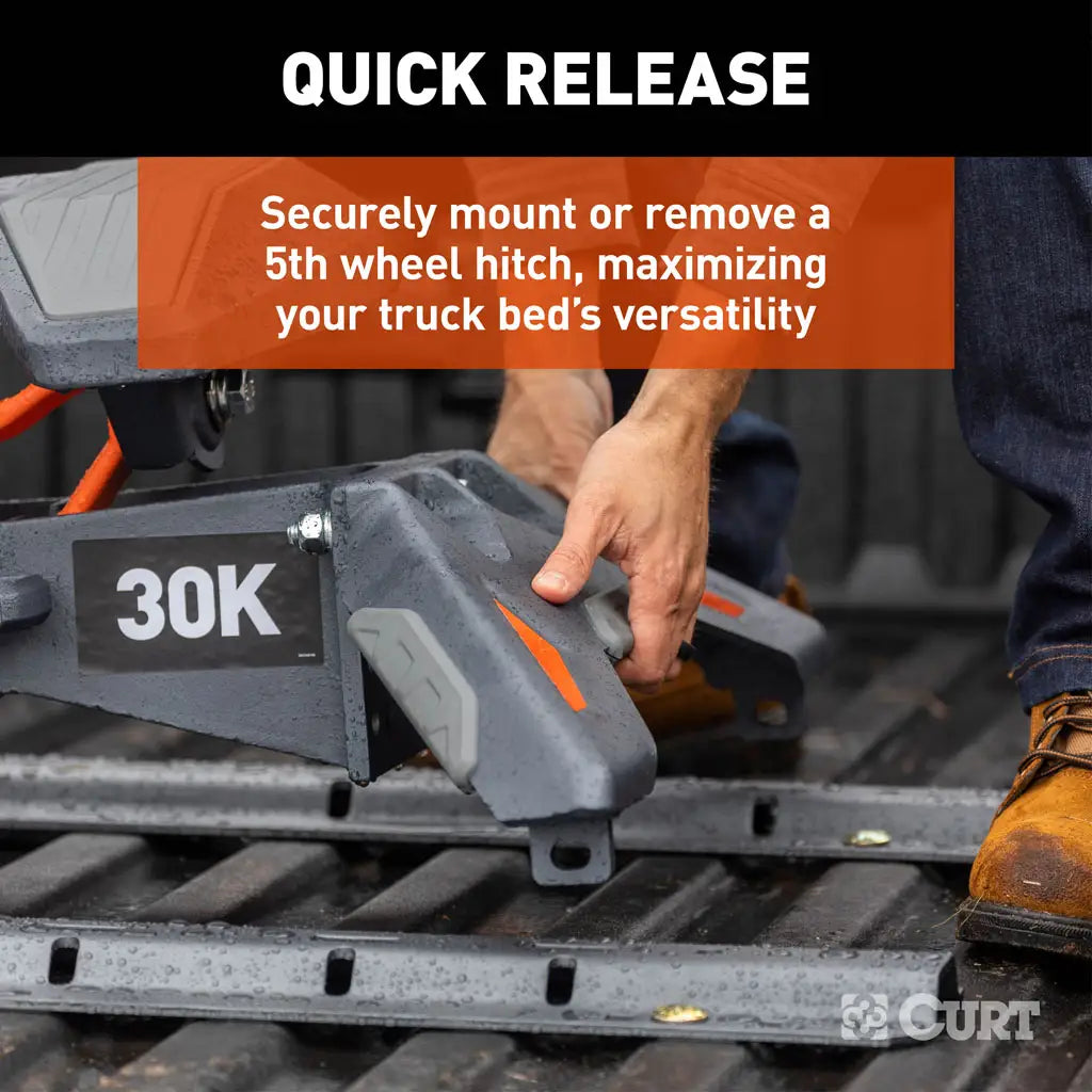 CURT Universal 5th Wheel Base Rails | 16205 | 40K Teridium (Heavy-Duty 80K PSI Alloy)