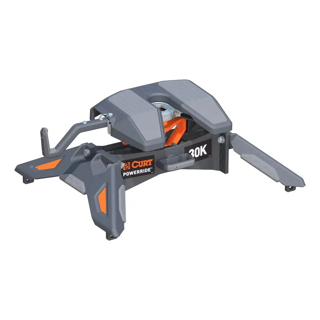 CURT PowerRide 30K 5th Wheel Hitch | 16320 | 30K / 7.5K Vertical | Industry-Standard Rails Mount