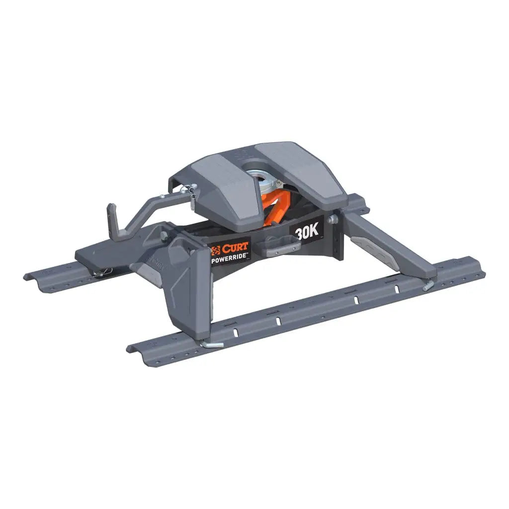 CURT PowerRide 30K 5th Wheel Hitch | 16321 | 30K / 7.5K Vertical | Includes Rails