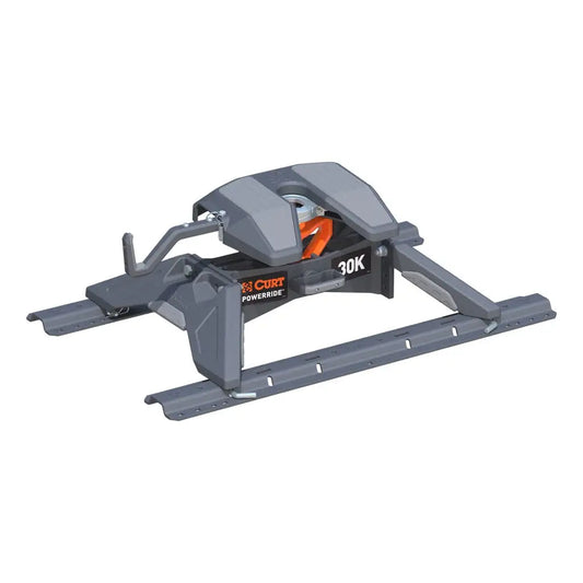 CURT PowerRide 30K 5th Wheel Hitch | 16321 | 30K / 7.5K Vertical | Includes Rails