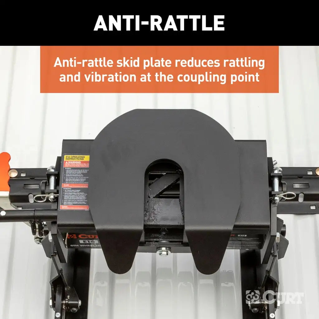 CURT E16 Sliding 5th Wheel Hitch | 16511 | 16K | Industry-Standard Rails Only