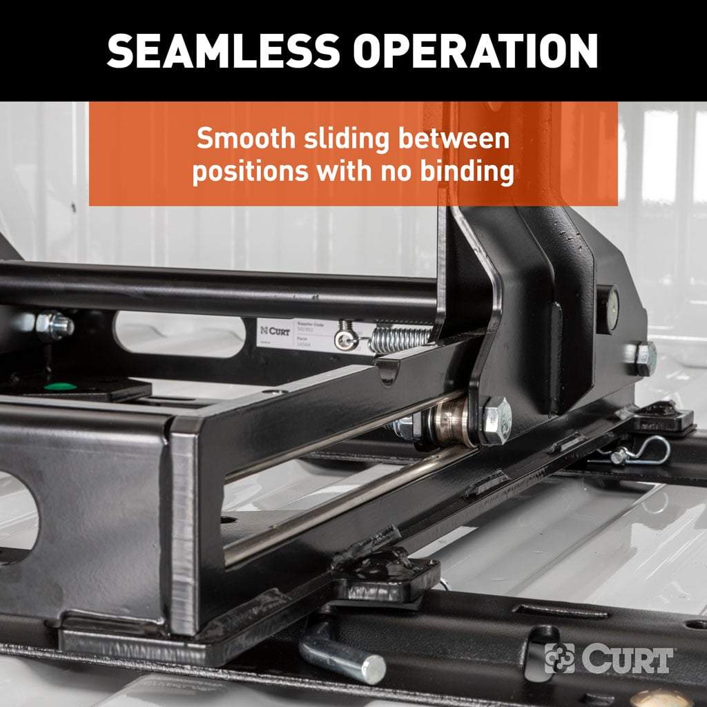 CURT E16 Sliding 5th Wheel Hitch | 16511 | 16K | Industry-Standard Rails Only