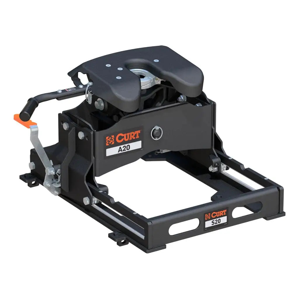 CURT A20 Sliding 5th Wheel Hitch | 16531 | 20K | Industry-Standard Rails Mount