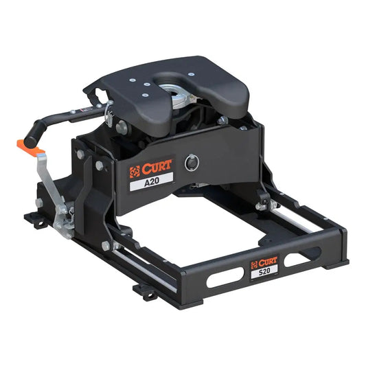 CURT A20 Sliding 5th Wheel Hitch | 16531 | 20K | Industry-Standard Rails Mount