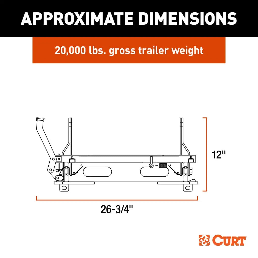 CURT S20 5th Wheel Slider (20K) | 16564