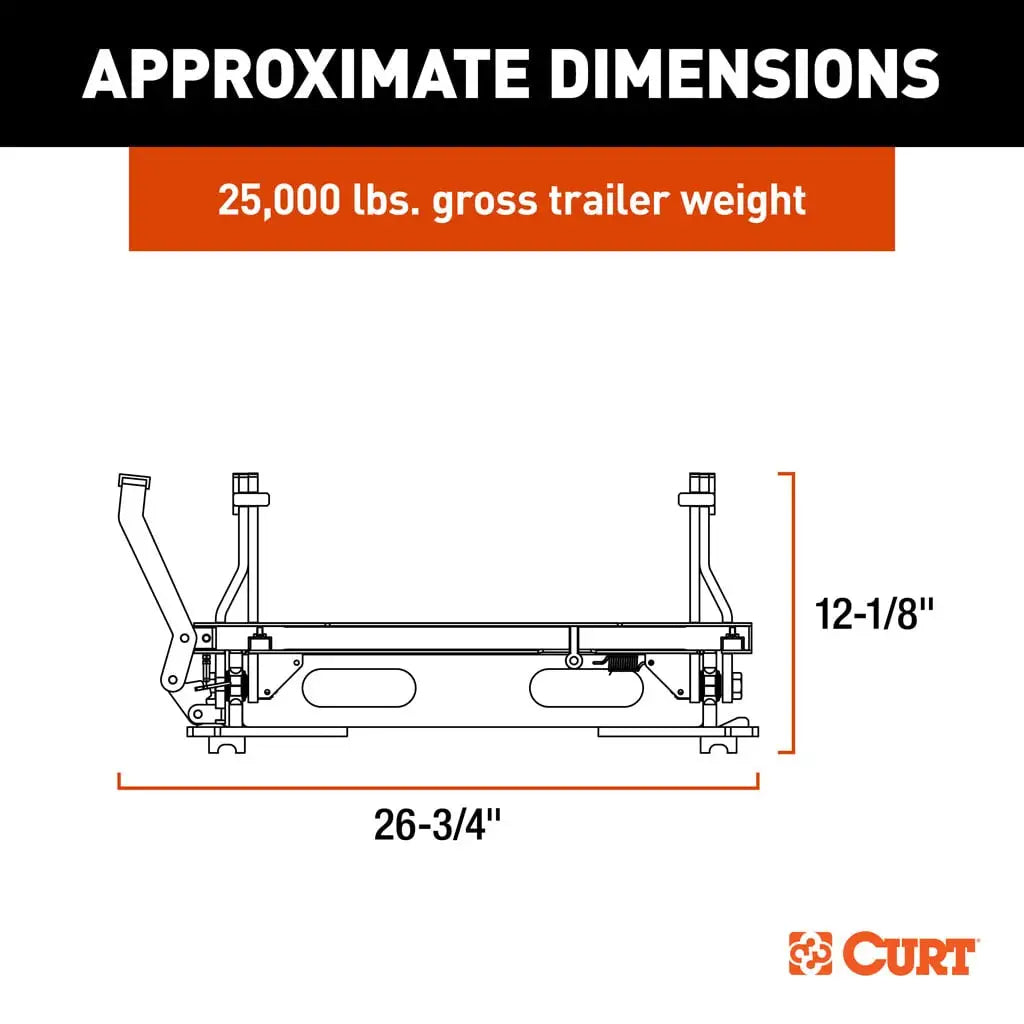 CURT S25 5th Wheel Slider (25K) | 16574