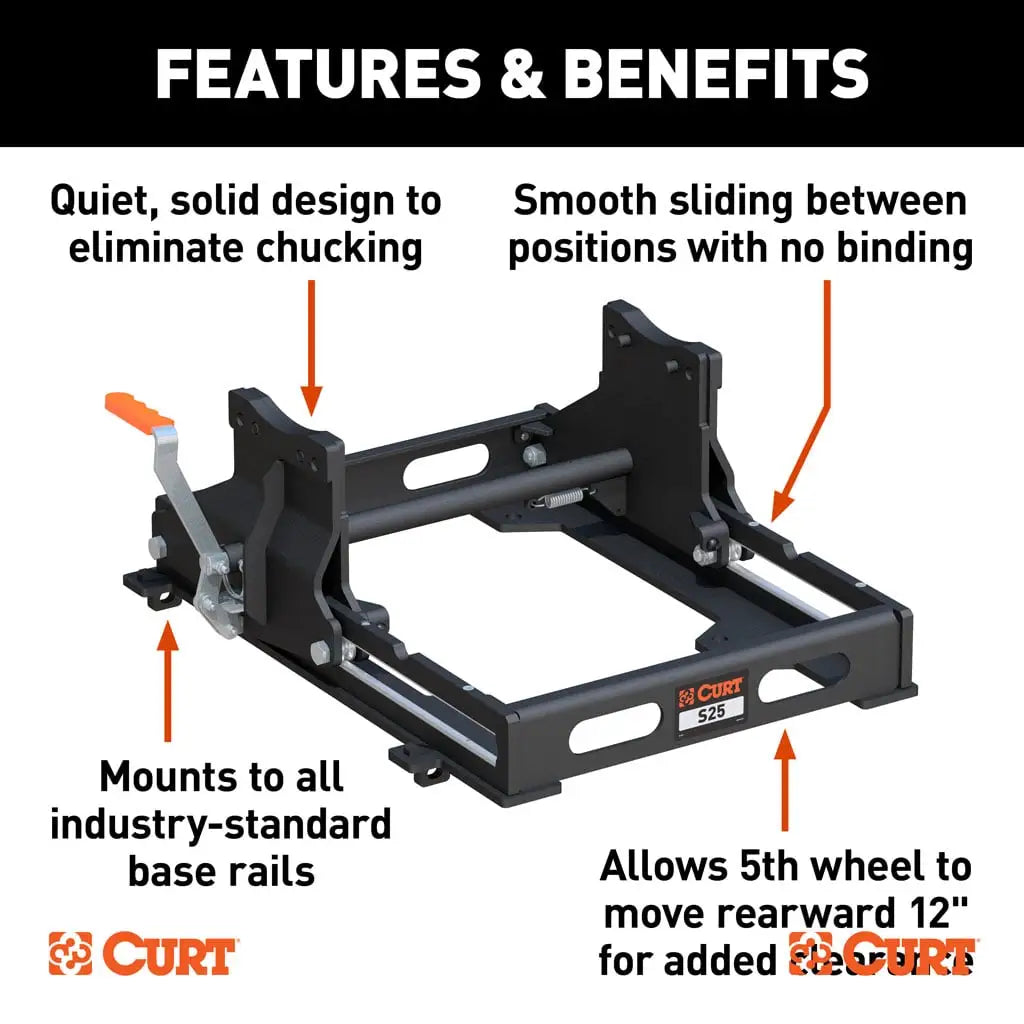 CURT S25 5th Wheel Slider (25K) | 16574