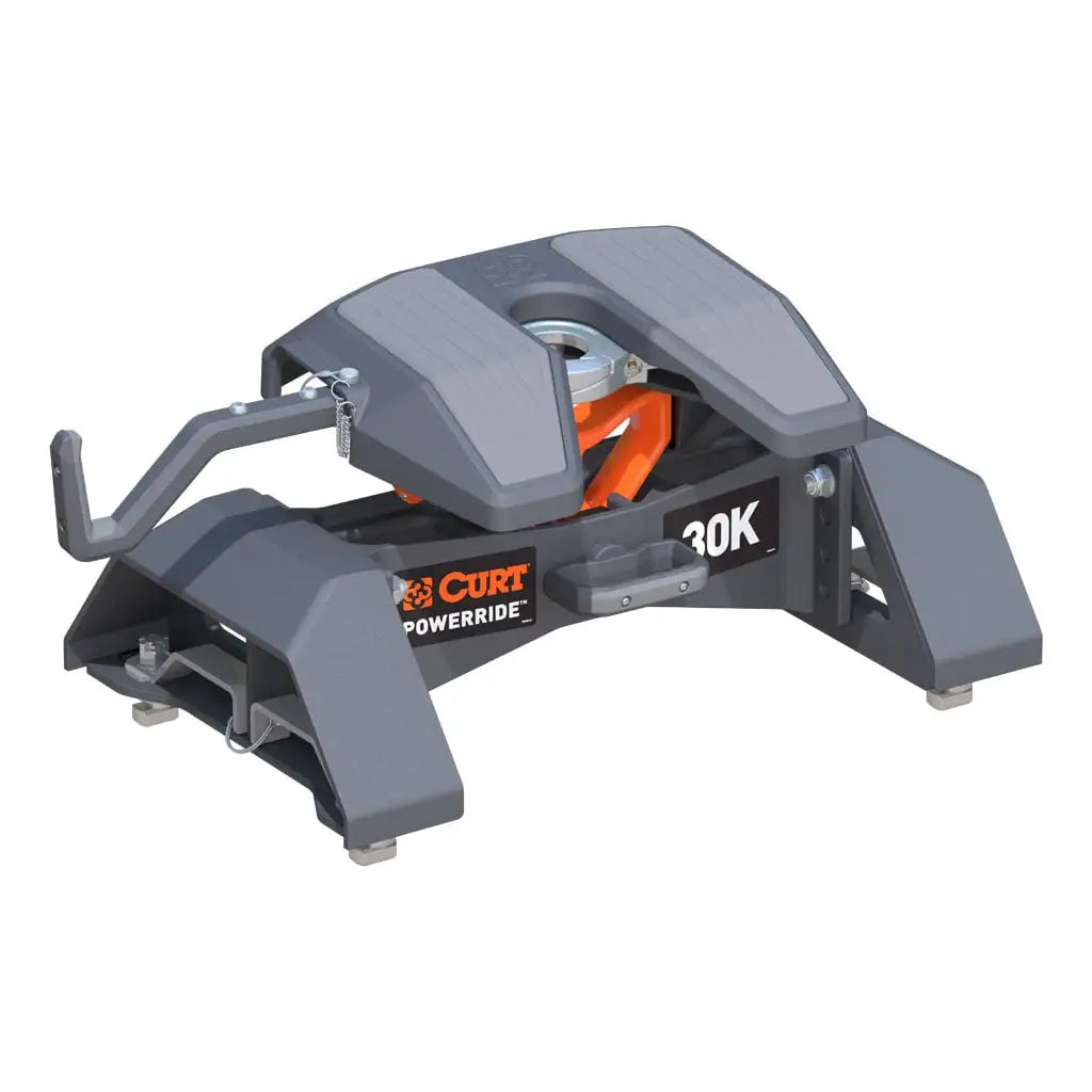 CURT PowerRide 30K 5th Wheel Hitch | 16592 | Silverado/Sierra 2500/3500 HD 8' Bed Puck | 30K