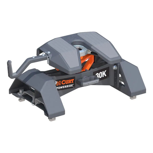 CURT PowerRide 30K 5th Wheel Hitch | 16592 | Silverado/Sierra 2500/3500 HD 8' Bed Puck | 30K