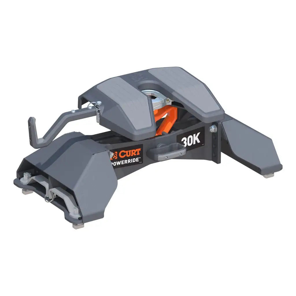 CURT PowerRide 30K 5th Wheel Hitch | 16594 | Ford F-250/F-350/F-450 SD 8' Bed Puck | 30K