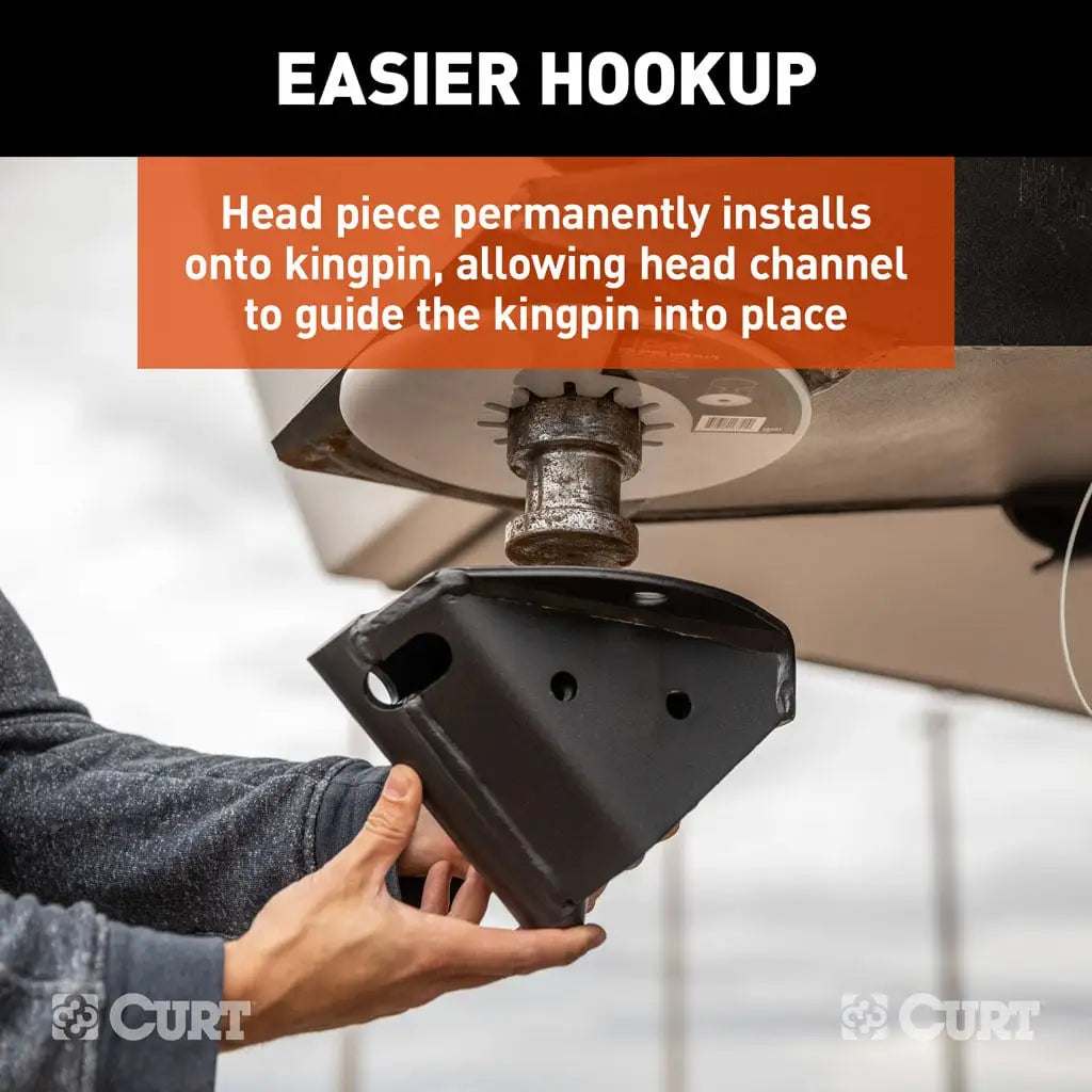 CURT CrossWing 20K 5th Wheel Hitch | 16600 | Industry-Standard Rails