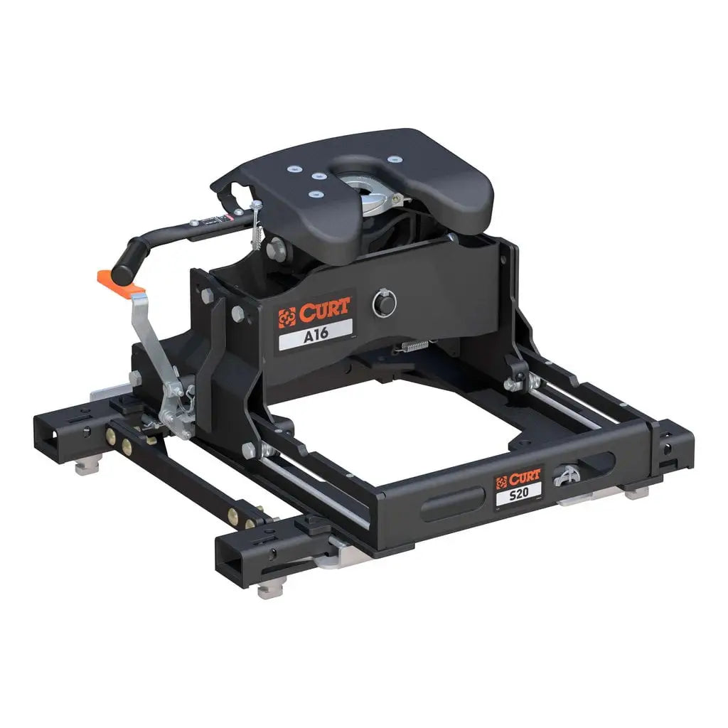CURT A16 Sliding 5th Wheel Hitch | 16709 | 16K | GM Short-Bed Puck (6.5' bed)