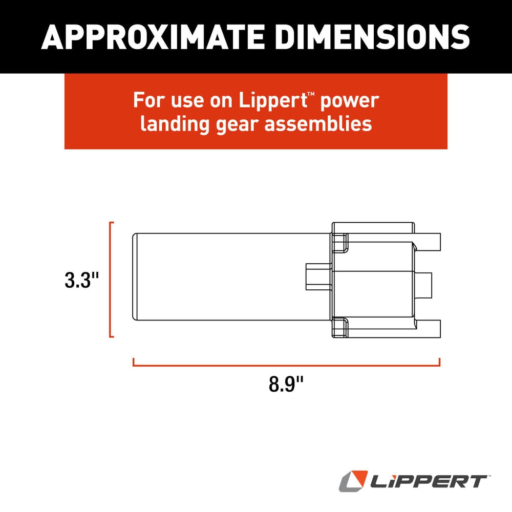 Lippert Replacement Tuson Heavy-Duty Electric RV Landing Gear Motor #196308