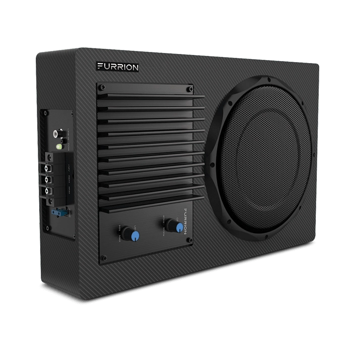 Furrion RV Amplified Subwoofer - 15-3/4" Wide x 9-7/8" Tall - 120 Watts - Black - Qty 1