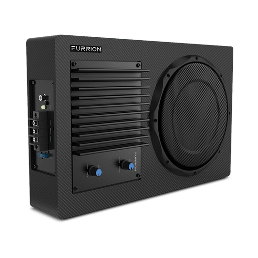 Furrion RV Amplified Subwoofer - 15-3/4" Wide x 9-7/8" Tall - 120 Watts - Black - Qty 1