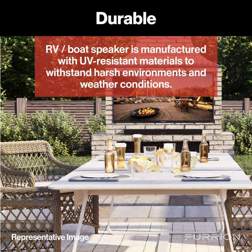 Furrion Marine Speaker - Recessed Mount - 5" Diameter - 30 Watts - Black - Qty 1