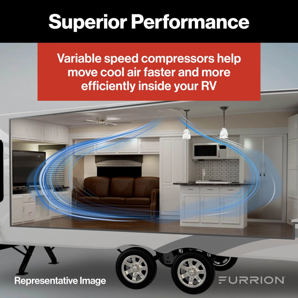 Furrion Chill Cube RV AC | 18K BTU | Variable Speed | Ducted | White