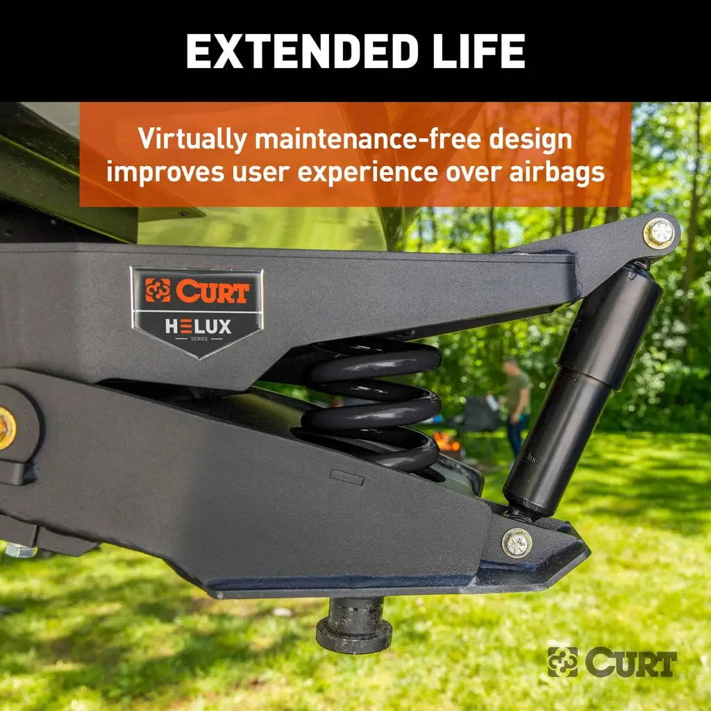 CURT Helux Coil-Spring 5th Wheel Pin Box | 2024044568 | 2,600 lb Max Pin Weight | 18K