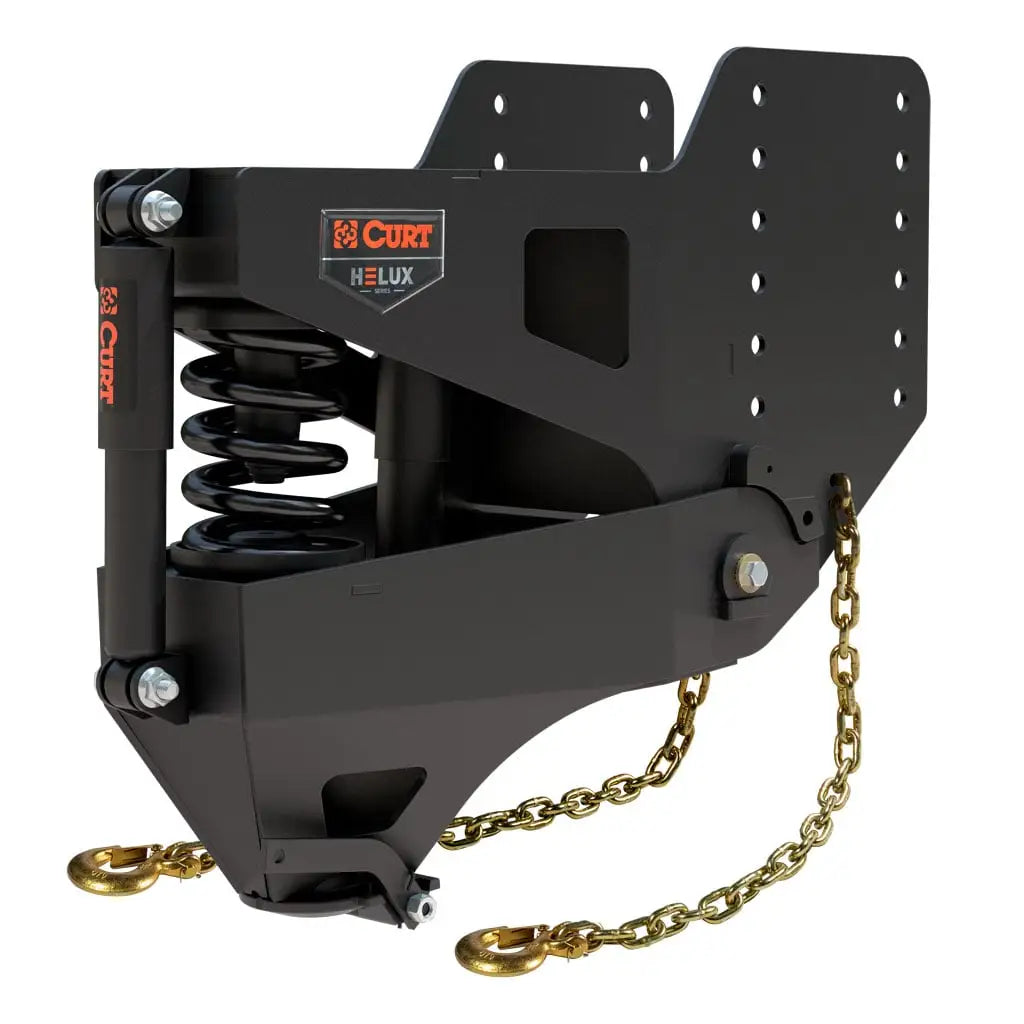 CURT Helux Coil-Spring Gooseneck Pin Box | 2024044579 | 5,000 lb Max Pin Weight | 20K