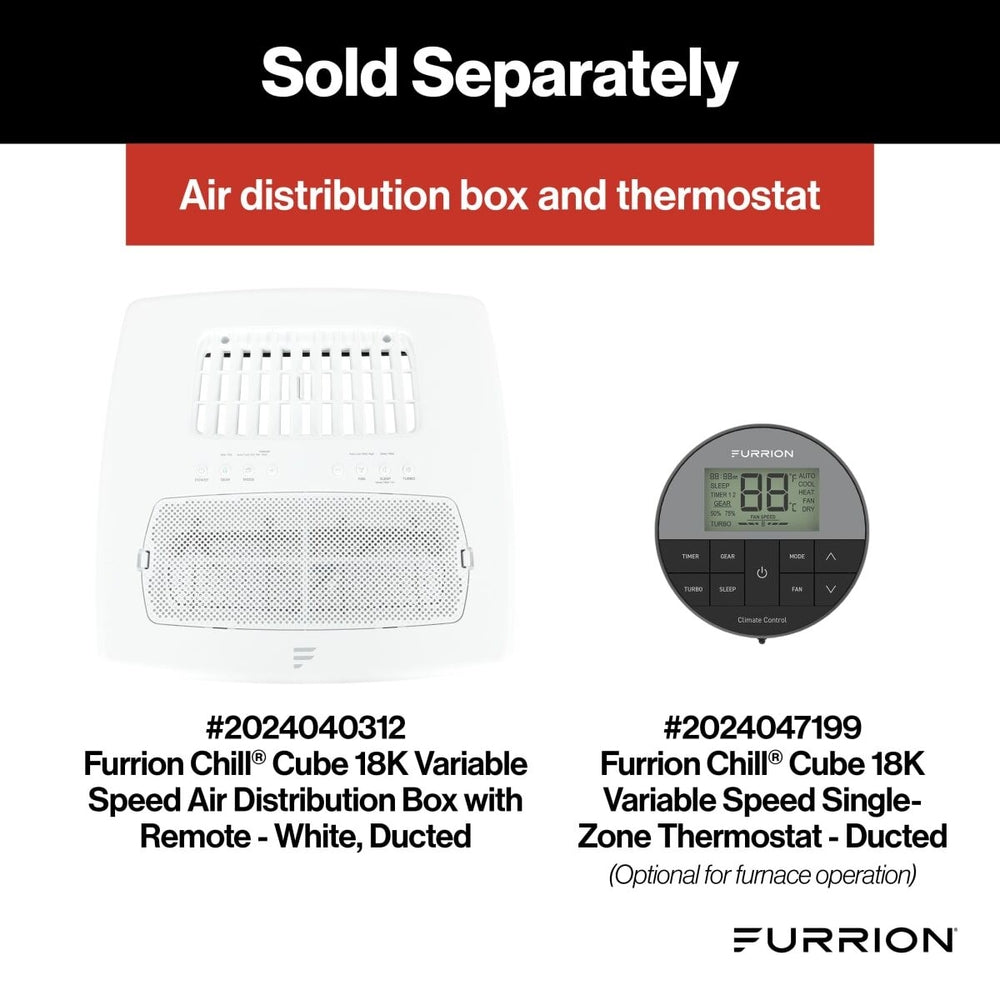 Furrion Chill Cube RV AC + Heat Pump | 18K BTU | Ducted | Black