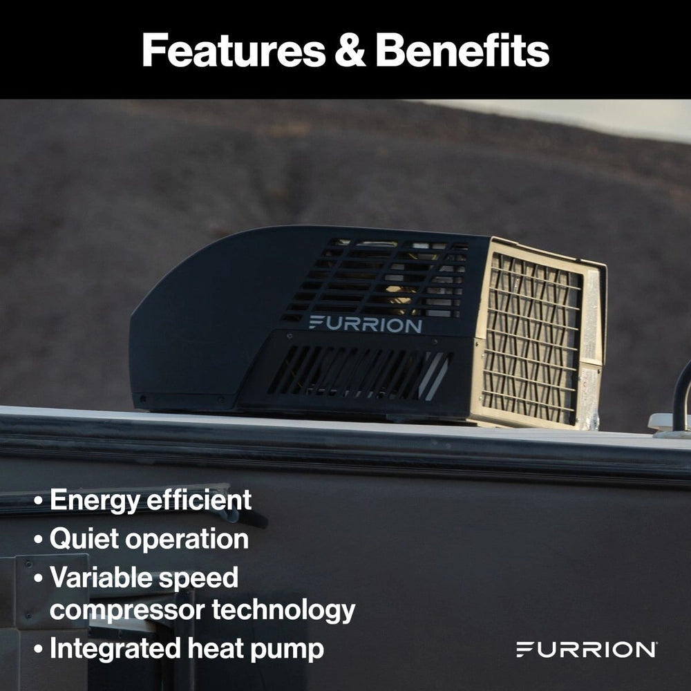 Furrion Chill Cube RV AC + Heat Pump | 18K BTU | Ducted | Black