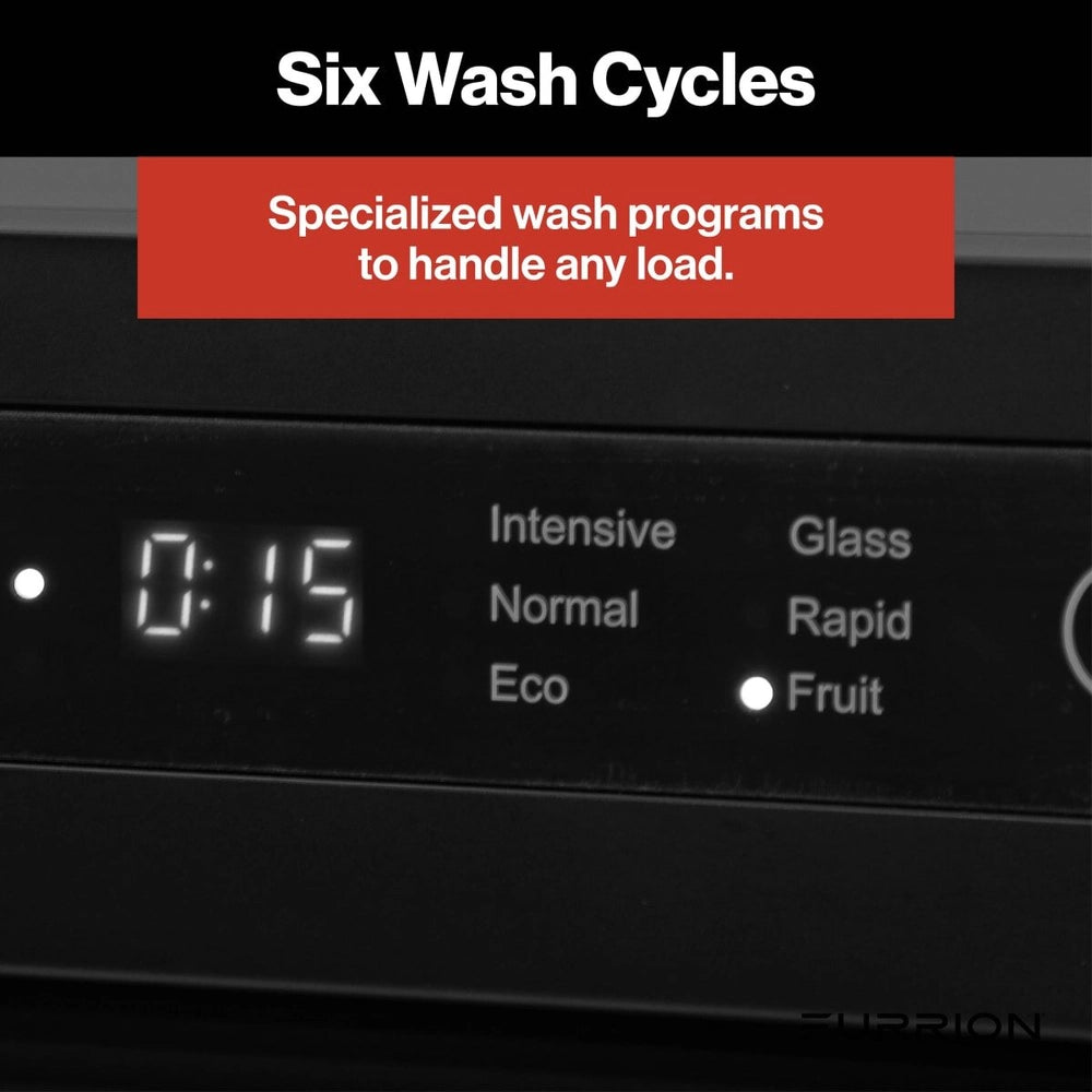 Furrion RV Countertop Dishwasher | FDW18SAC2-BL | 18" | Black