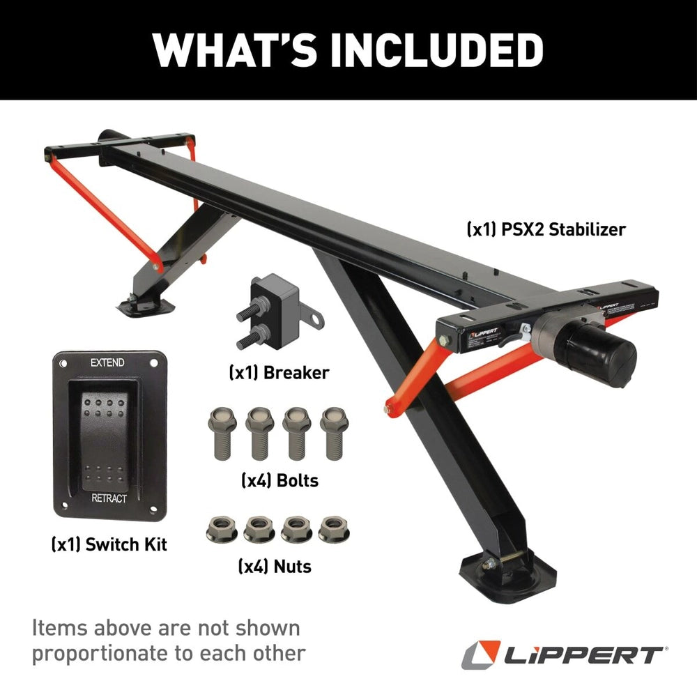 Lippert PSX2 High-Speed RV Power Stabilizer | 2025049967 | Dual Motor