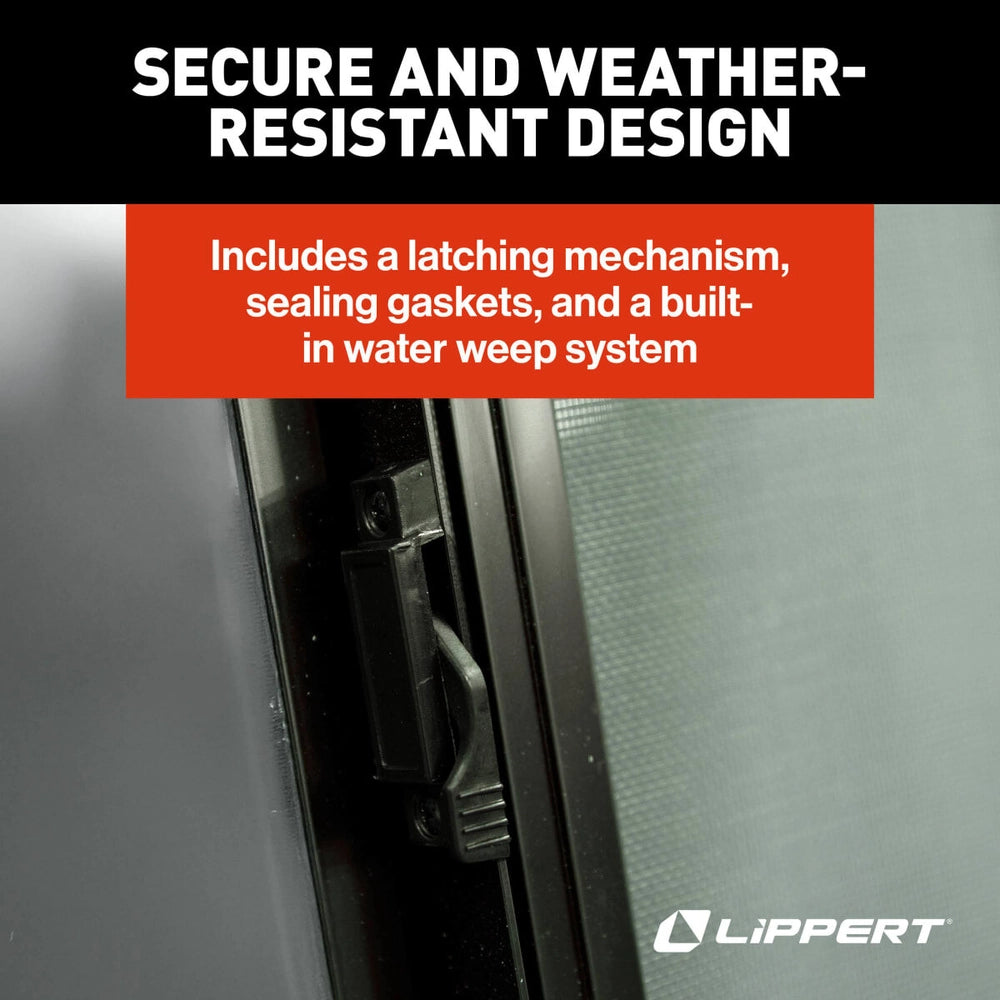 Lippert 8800 RV Window | Horizontal Slider Radius | 18"×22" | Kit