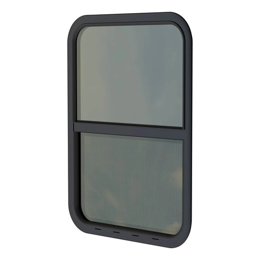 Lippert 8800 RV Window | Vertical Slider Radius | 24"×20" | Kit