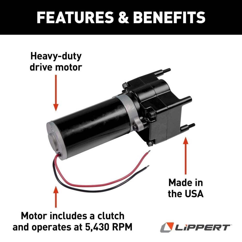 Lippert Ground Control 2.0 Leveling System Heavy-Duty Drive Motor #241795 1A065012-02-03