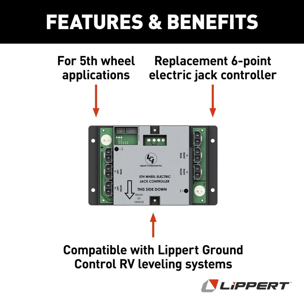 Lippert Ground Control® 2.0 6-Point 5th Wheel Electric Jack Controller #276452