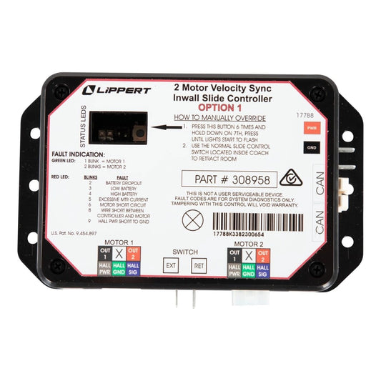 ONECONTROL 308958 2-MOTOR VELOCITY SYNC INWALL SLIDE CONTROL ASSEMBLY OPTION 1 17788A