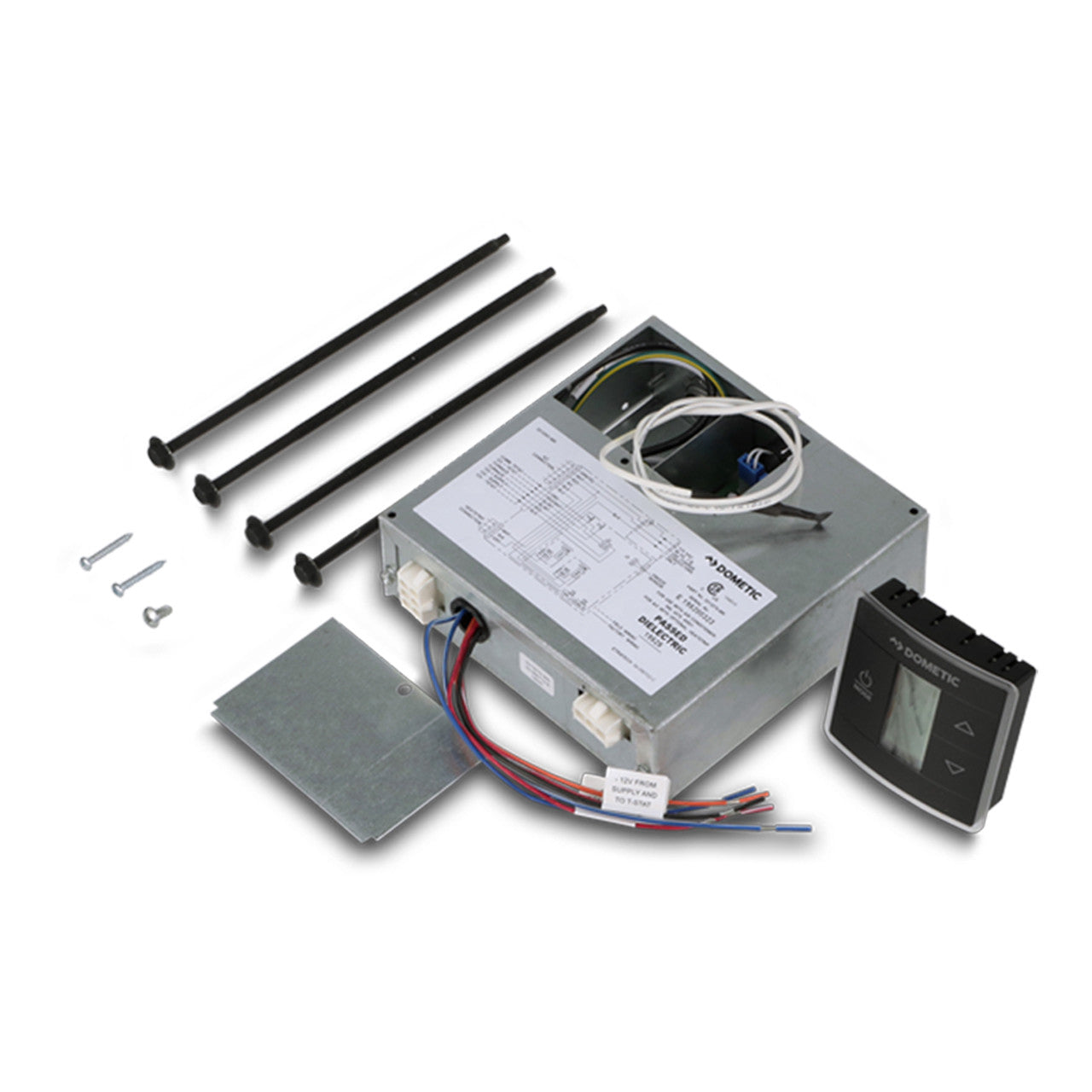 Dometic™ Duo-Therm 3316232.710 3316232.000 CT Single Zone T-Stat w/ Control Kit (Cool/Furnace/Heat Strip) - Black