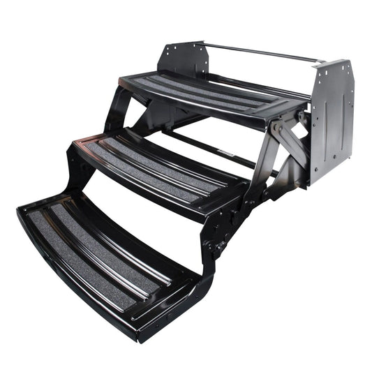 Lippert Triple Manual RV Step | 432687 | 24" | 7" Rise | Radius