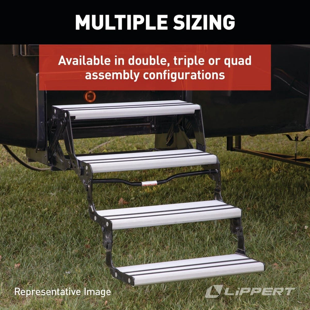 Lippert Manual RV Alumi-Tread Step® - Quad #432698