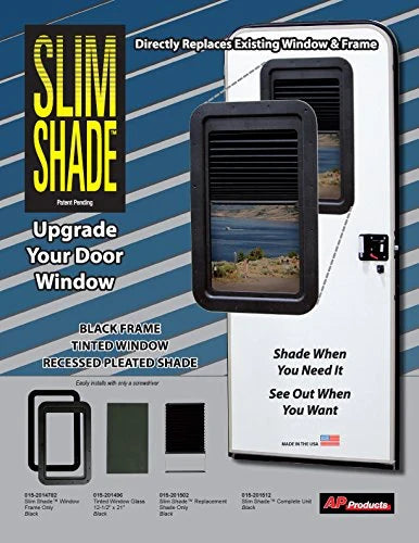 AP Products Thin Shade complete entry door window kit 015-201512