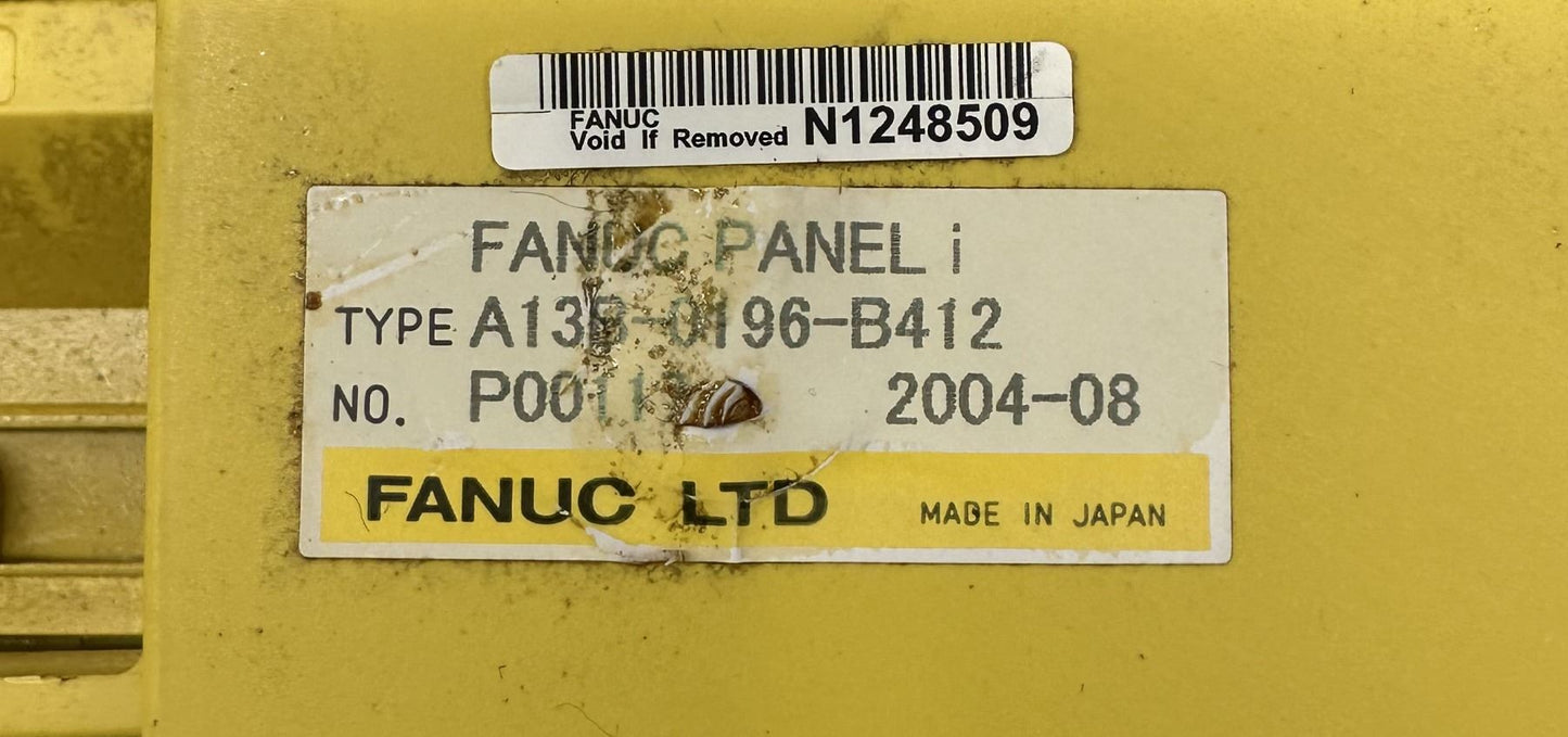 FANUC A08B-0084-D432 UNIT WITH A13B-0196-B412 PANEL A08B-0084-C121 B HDD