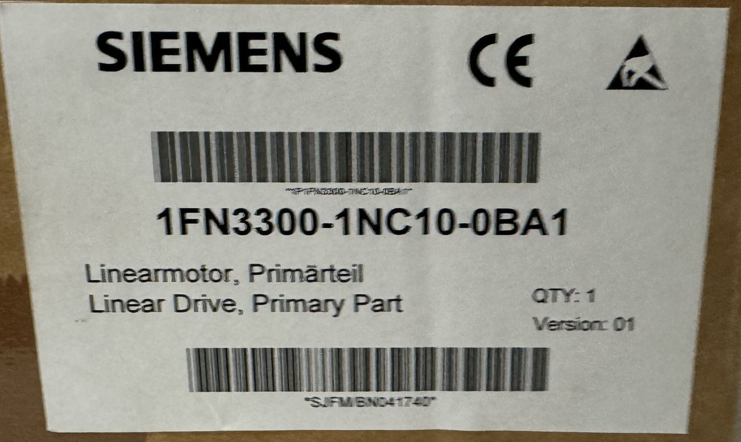 Siemens 1FN3300-1NC10-0BA1 Simotics Primary Section Linear Motor Drive Part NEW