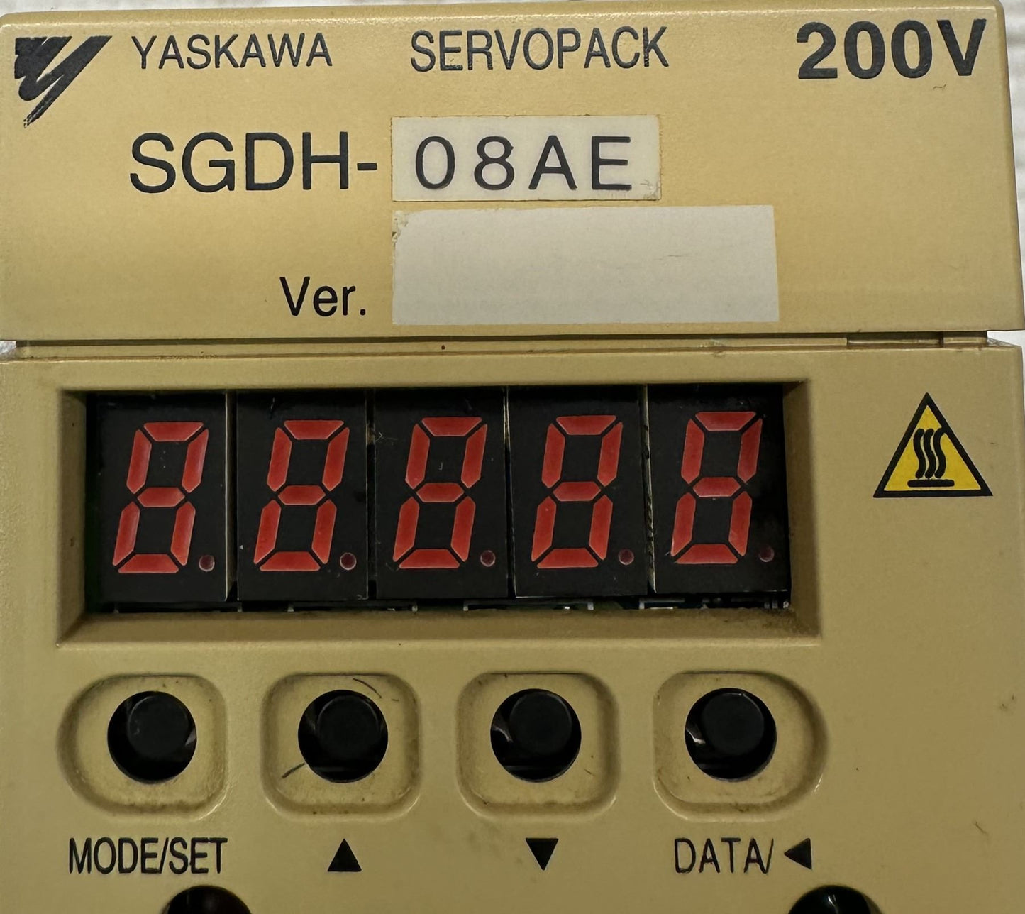 YASKAWA ELECTRIC SGDH-08AE SERVOPACK AMPLIFIER SGDH08AE