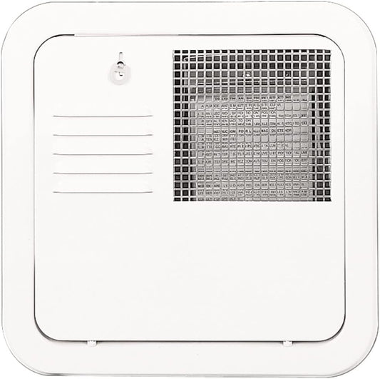 Suburban Mfg 6259APW Water Heater Access Door 10 12 16 Gallon Water Heater Polar White Flush Mount