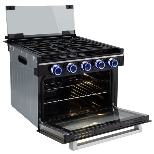 Suburban RV Gas Range + Air Fryer | 3907A | 17" | Triple Burner