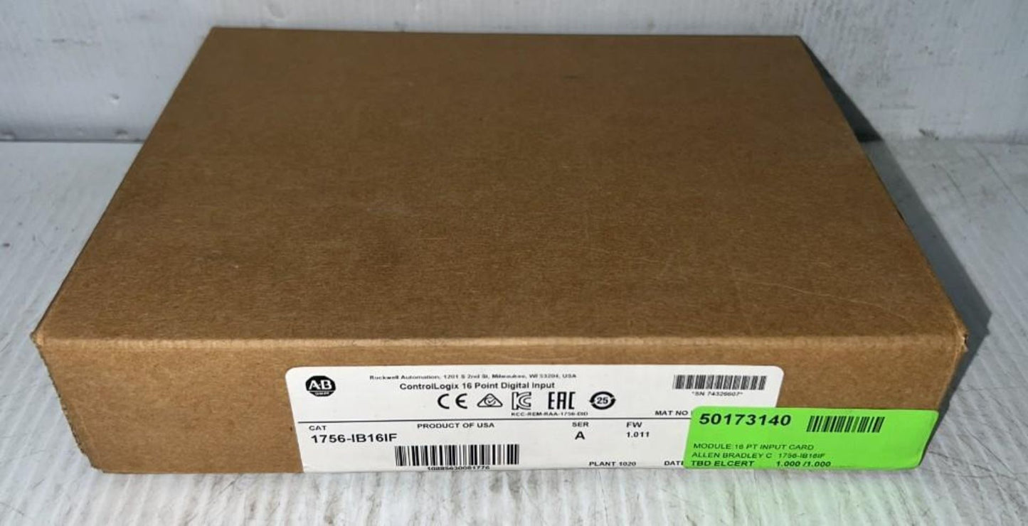 1756-IB16IF Allen Bradley Ser A Digital Input Module ControlLogix 16 Point NEW