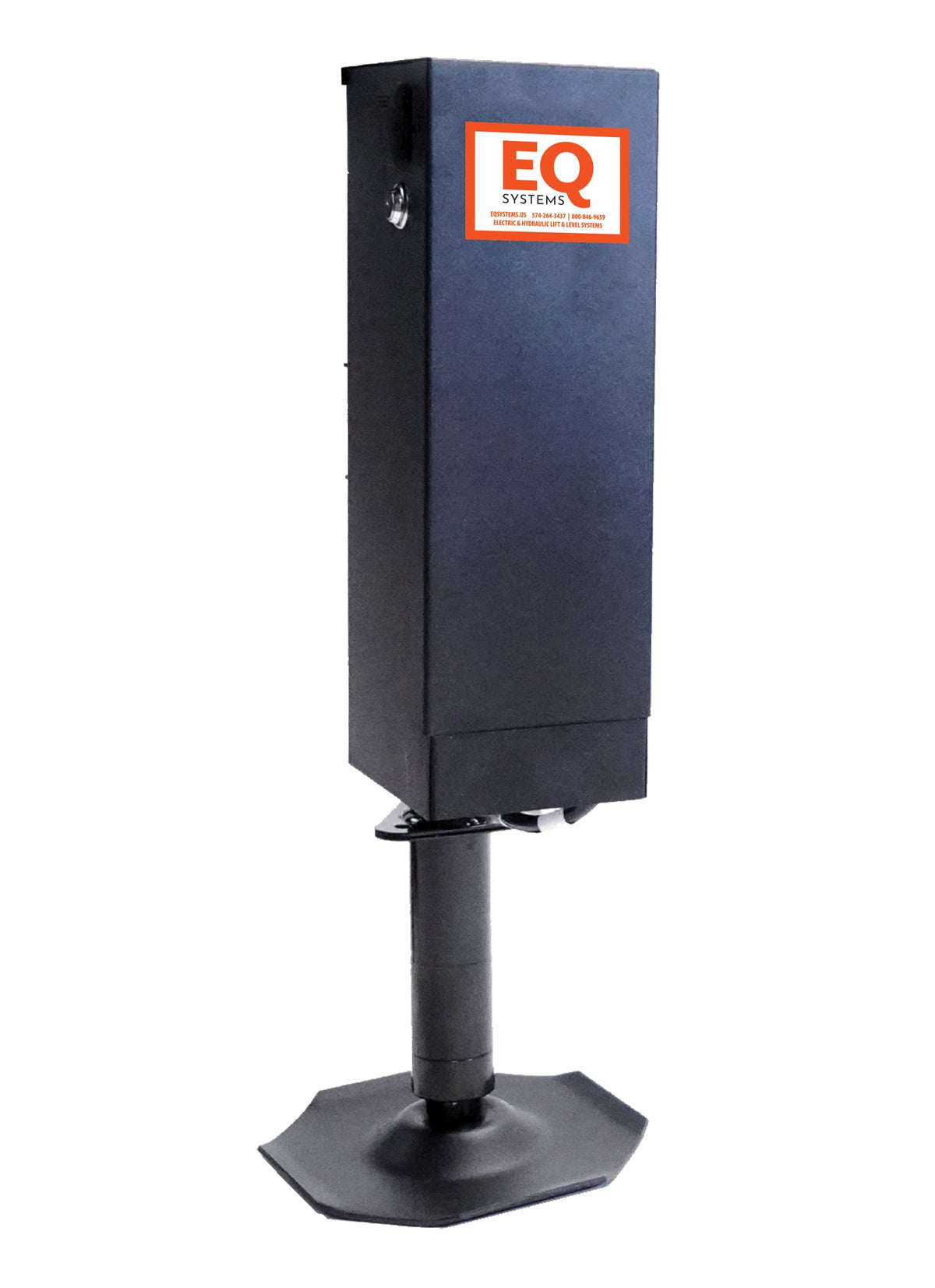 EQ Systems Hydraulic Bumper Pull TJ Tongue Jack | 6,000 lbs | 16" Stroke | 3-Bolt Mount