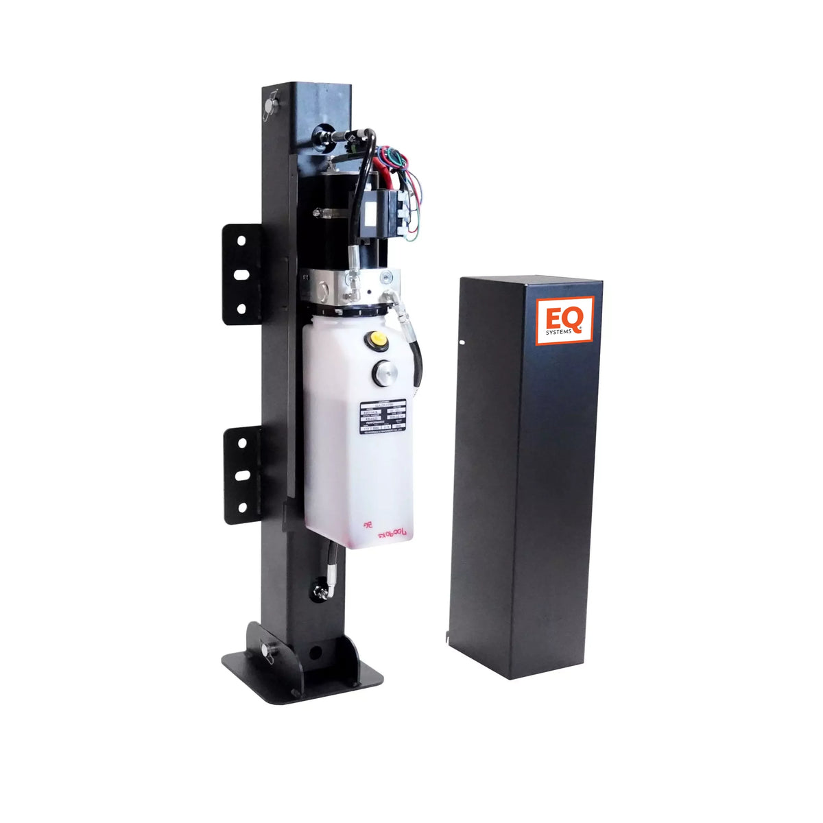 EQ Systems AM 1/24 Hydraulic Trailer Jack | Single Leg | 12,000 lbs | Screw Drive Override