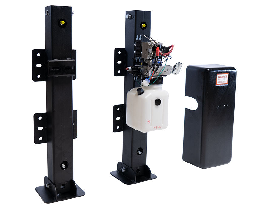 EQ Systems AM 2/24 Hydraulic Trailer Jack | Dual Leg | 24,000 lbs | Hand Pump Override